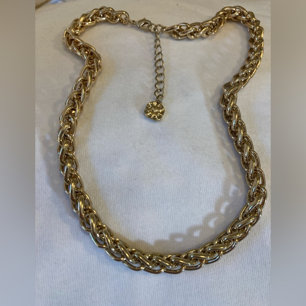 Monet Chunky Rope Chain Statement Necklace - Picture 3 of 6